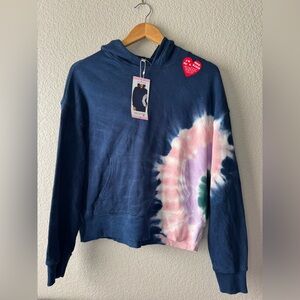 Wildfox NWT Tie Dye Hoodie Size S Cozy Pullover Sweatshirt